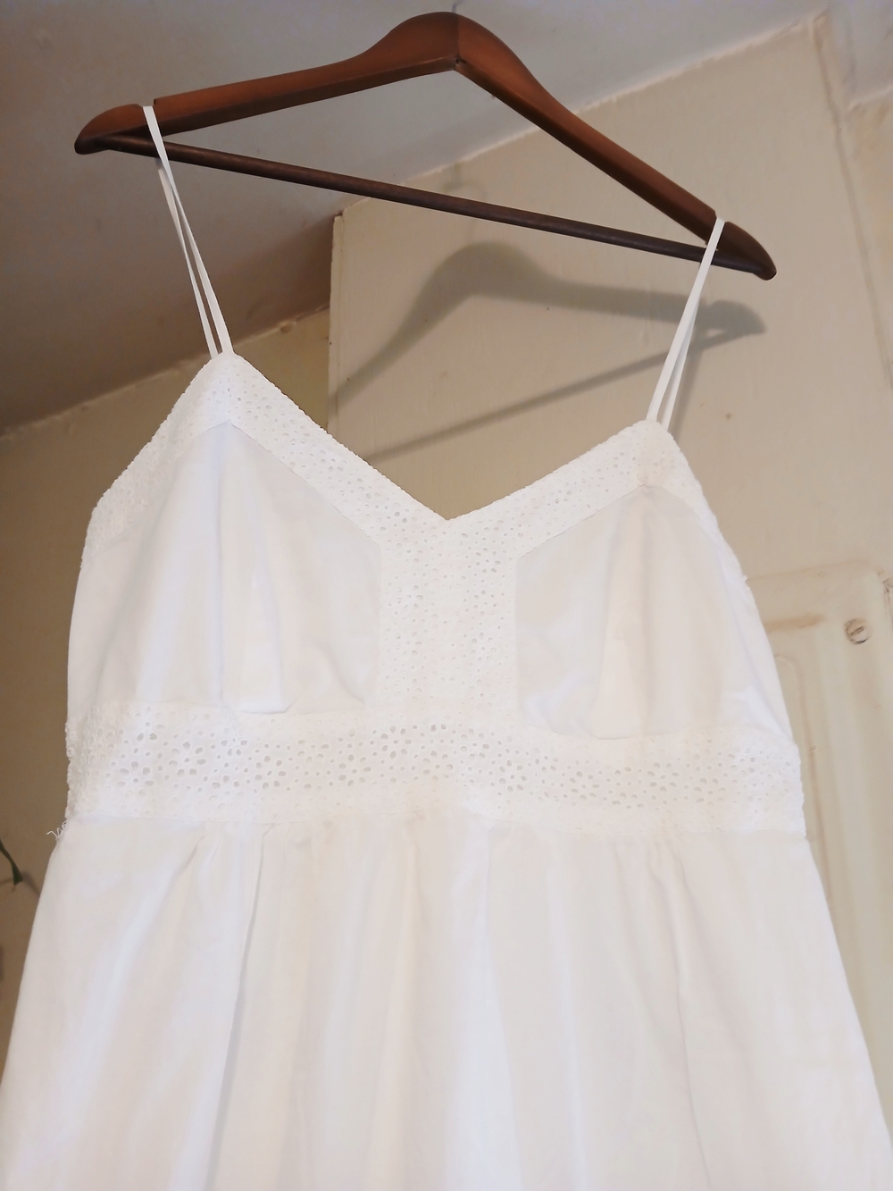 Banana Republic White Eyelet Maxi Dress